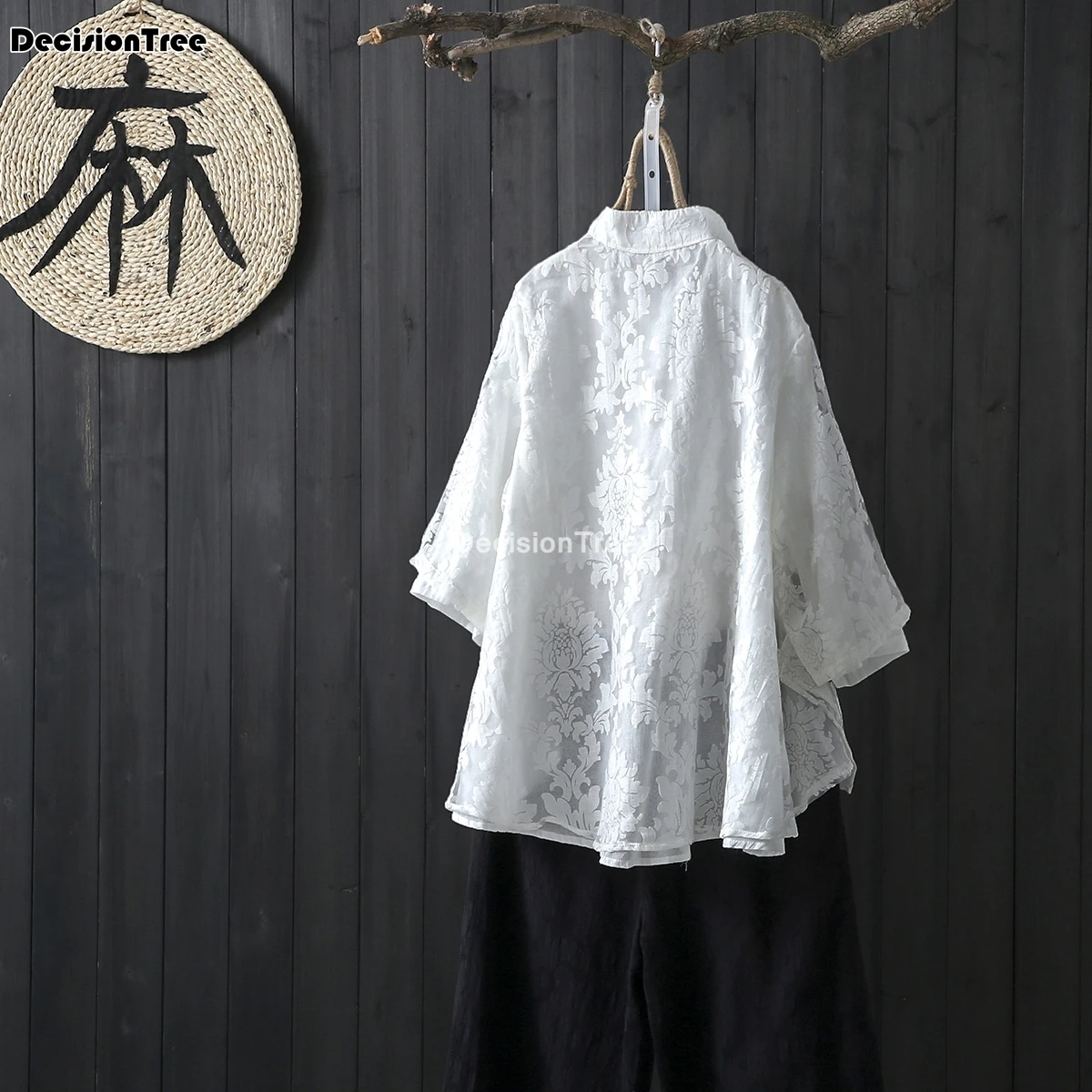 Женская одежда 2021 топы с цветочной вышивкой костюм Тан рубашки в китайском стиле