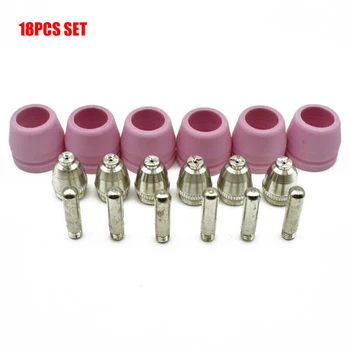 

18pcs/Set Welding Consumables For Plasma Cutter CUT50F Pilot Arc Torch CUT500FPI Durable And Practical To Use