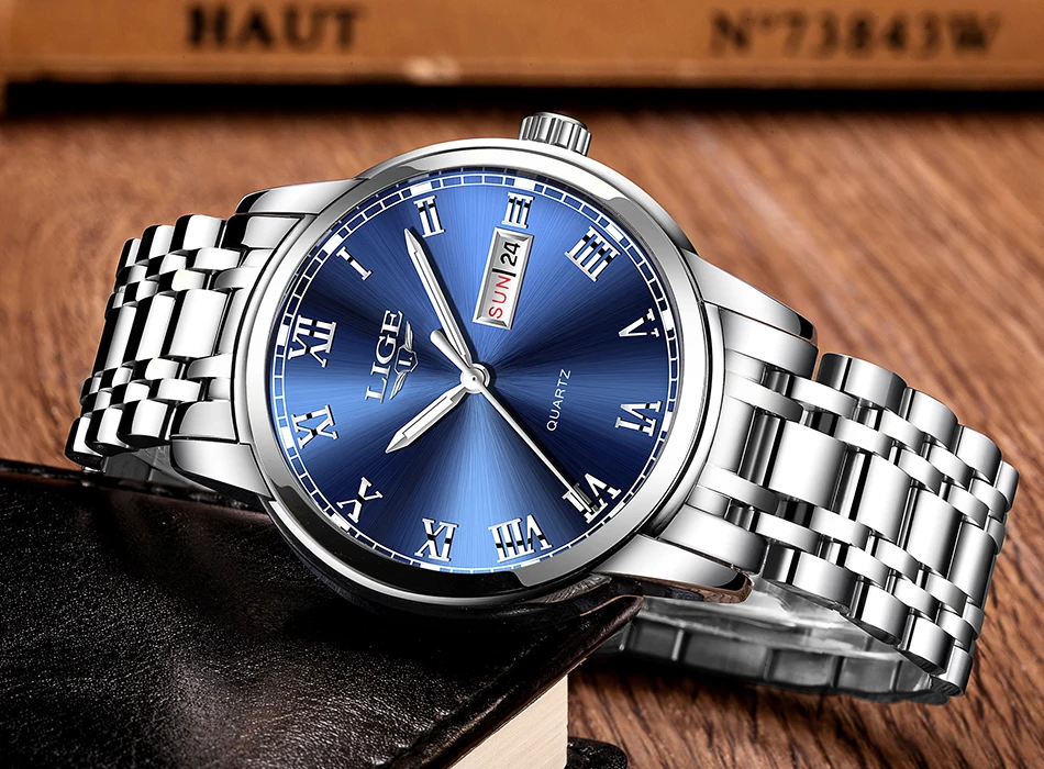 Couple Watches for Lovers Quartz Wristwatch Fashion Business Men Watch for Women Watches Stainless Steel White Gold Pair Hour