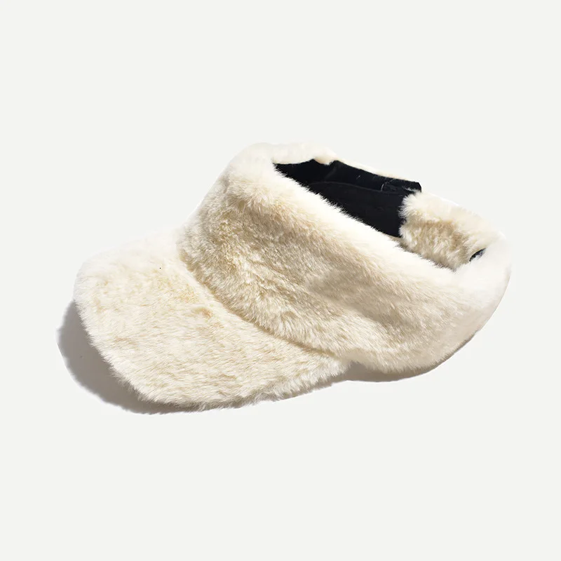 Beige Теплая Спортивная Кепка s Laides, зимние кепки с козырьком из искусственного меха для женщин, однотонная меховая Повседневная бейсбольная кепка для девушек, уличная Кепка с козырьком - Цвет: Beige