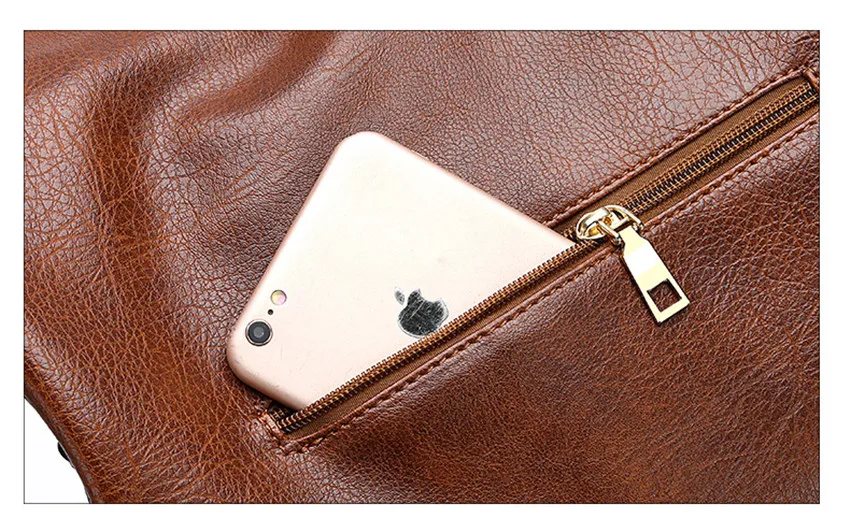 Sac à main vintage marron femme en cuir concepteur à bandoulière bolso mujer