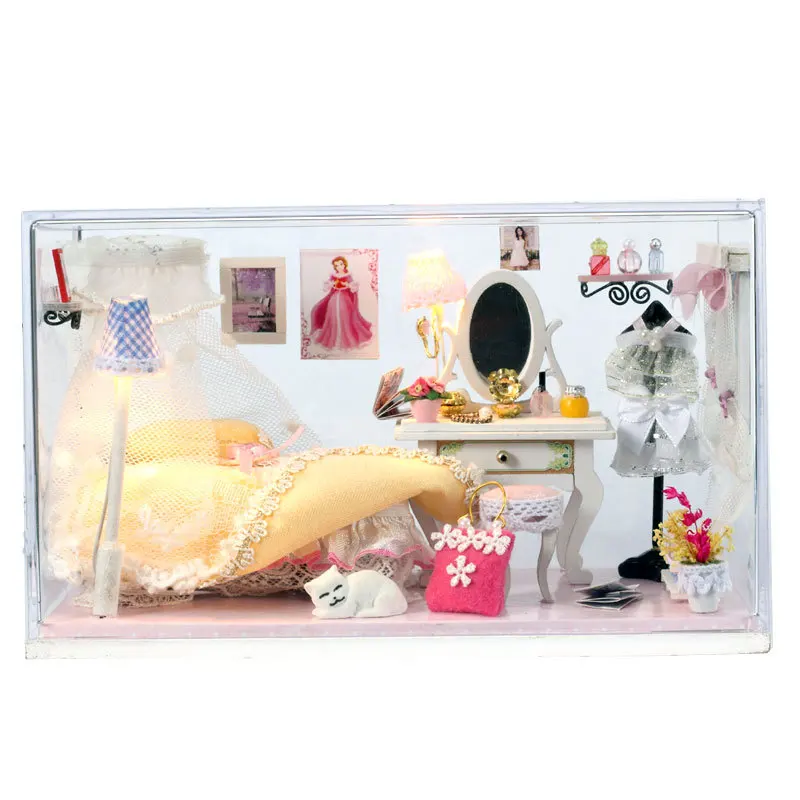 

Interest Yi Ya DIY Hut Assembled Architecture Model Children'S Educational Handmade Jigsaw Puzzle Romantic Birthday Gift