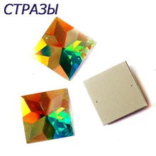 

CTPA3bI 2310TH High Quality Square All Sizes Mirror Crystal AB Sew On Stones For Rhinestones Gems DIY Garment Dress Bags Jewelry