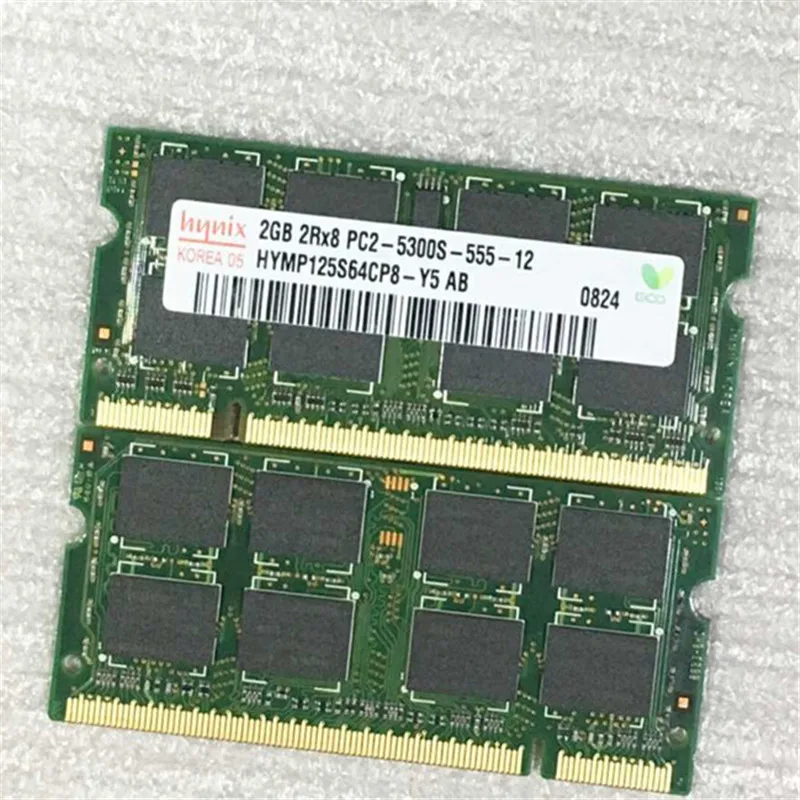 Para portátil Hynix ddr2 2gb 667MHz RAM 2GB 2Rx8 PC2-5300S-555-12 memoria RAMS DDR2 667MHz 2GB