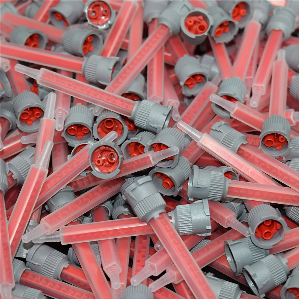 Description Picture 3 of item200pcs Static Mixing Nozzles 10:1 AB Glue Mixed Tube 90mm Square Mixer for 50ml 10:1 Epoxy Resin Structural Adhesives Cartridges
