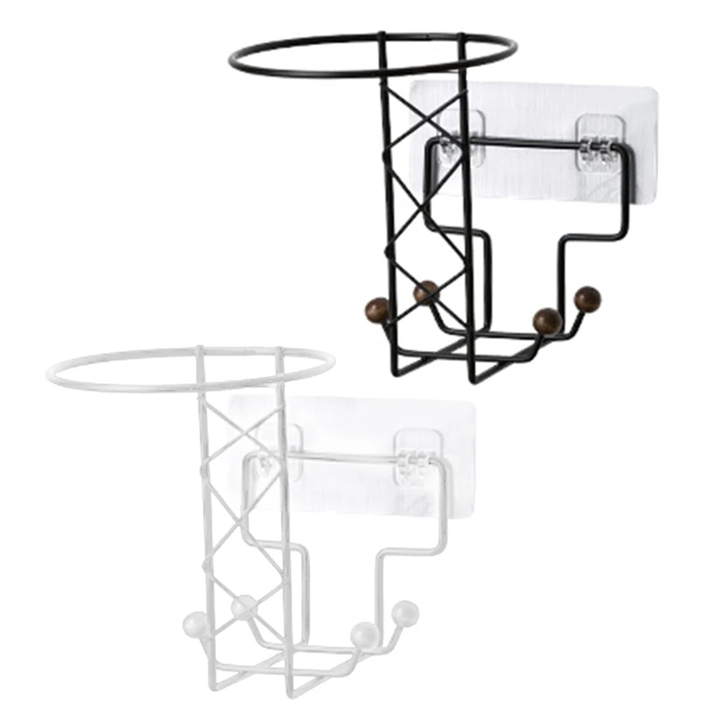 Iron Motorcycle Helmet Stand Holder with Back Adhesive Wall Mounted Hook Hanger Hat Coat Keys Storage Rack | Дом и сад