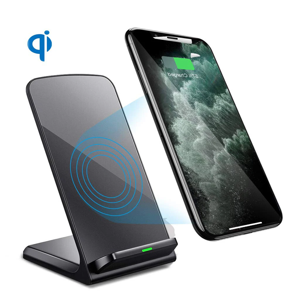 SooPii Беспроводной Зарядное устройство, сертифицированными по стандарту Qi для iPhone 11/11 Pro/XS/X/8/8 Plus, 10 Вт быстрой зарядки стенд для Galaxy S10 S9 S8 и многое другое