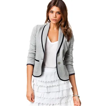 

Fashion Basic Jacket Blazer Women Suit Cardigan Sleeve Ladies Autumn Spring Plus Size 6XL Brand Coats Casual Blazer Female