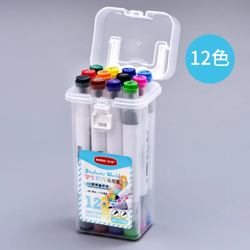

Colorful Two Students Designer Painted Pencil Set Mark Pen