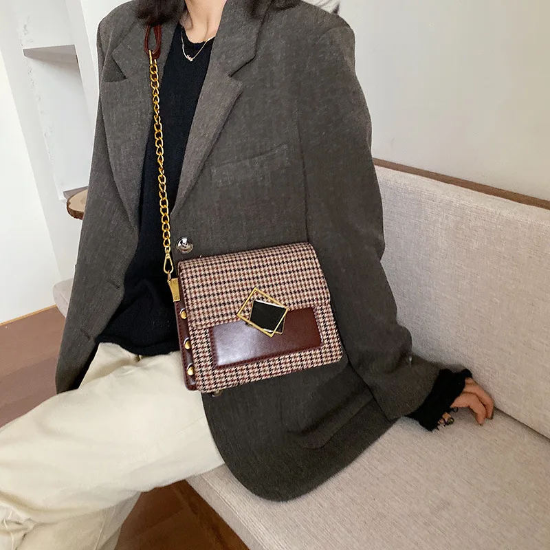 

On New Style Small Bag Net Red Celebrity Style Douyin Small CK WOMEN'S Bag Autumn And Winter Korean-style Shoulder Textured Vers