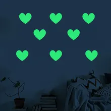 KW3287 ночник резной сердце в европейском стиле милый мультфильм стикер на стену s флуоресцентная наклейка Внешняя торговля Лидер продаж