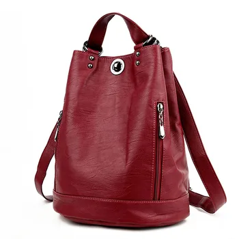 

Women Leather Backpack Female Travel Shoulder Bag High Quality Women Bag Fashion PU Leather Backpacks for Women School Bags