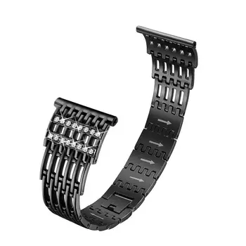 

Fashion Hollow Out Rhinestone Watchband Replacement Watch Strap for Fitbit Versa