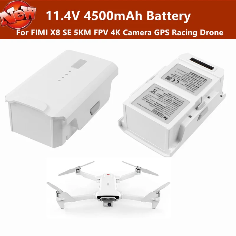 1PC FIMI X8 SE X8SE GPS RC Drone Original 1PCS 11.4V 4500Mah Battery Spare Part for Remote Control Quadcopter | Игрушки и хобби
