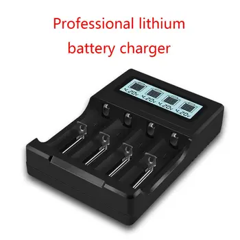 

4 Slots LCD Display USB Battery Charger for 3.7V 14500/18500/18650/16350 Battery