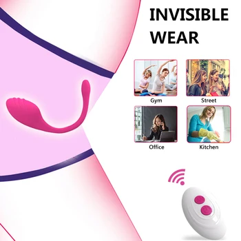 Erotic Jump Egg Female Vibrator Silicone Remote Control Vaginal Ball Anal Plug Vibrating Love G-Spot Sex Toy for Women Adults 3