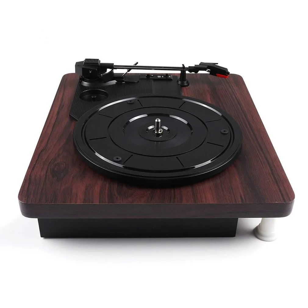 

Retro Player Stereo 33 45 78 RPM LP Three Speed Vinyl Record Turntable Player Gramophone RCA R/L PH 2.0 Stereo