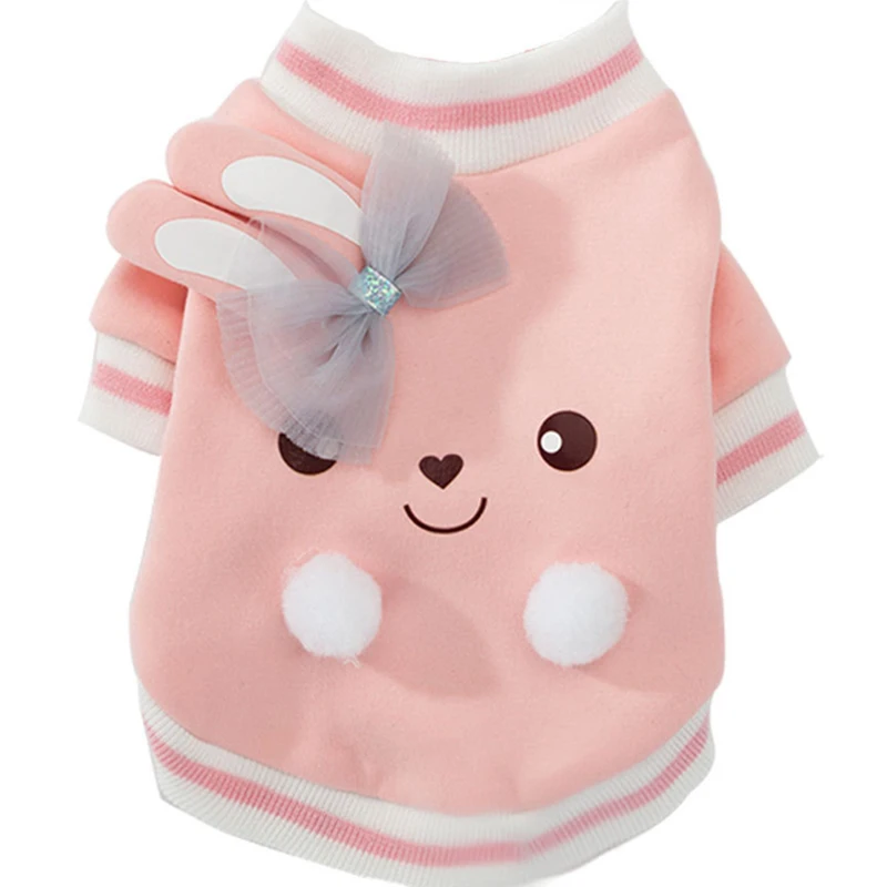 Cartoon Dog Hoodie Spring Pet Dog Clothes For Dogs Coat Jacket Cotton Ropa Perro French