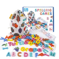 78PCS Children Montessori Language Toys Card Alphabet Puzzle Game Early Educational Spelling Learning Toy For Toddler Preschool 1
