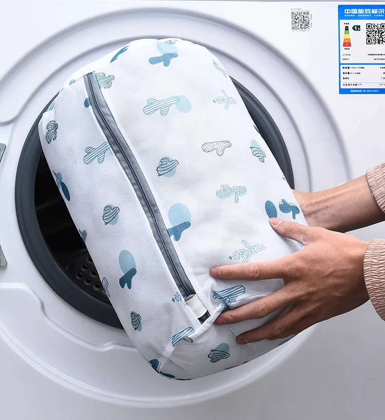 5 Sizes Exquisite Printing Washing Bag for Bra Socks Lingerie Wash Bag Multifunction Wash Organizer Underwear Laundry Bag Basket 5