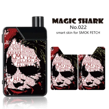 

Magic Shark Joker Batman Dragon Ball Stereo 3M PVC Vape Sticker Film Cover for SMOK FETCH