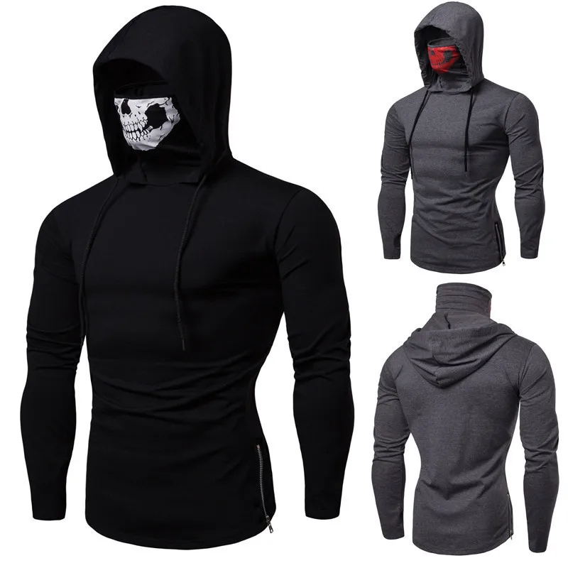 

Elasticity Fitness Tmen T Shirts 2019 Tops Tees Hooded Long