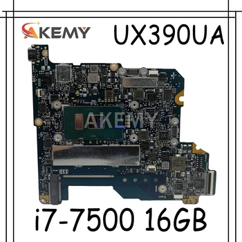 شراءلوحة أم للكمبيوتر المحمول من Akemy لأجهزة Asus ZenBook 3 UX390 UX390U UX390UA UX390UAK UX390UAK I7-7500 وحدة المعالجة المركزية وذاكرة الوصول العشوائي 16 جيجابايت وذاكرة ال...