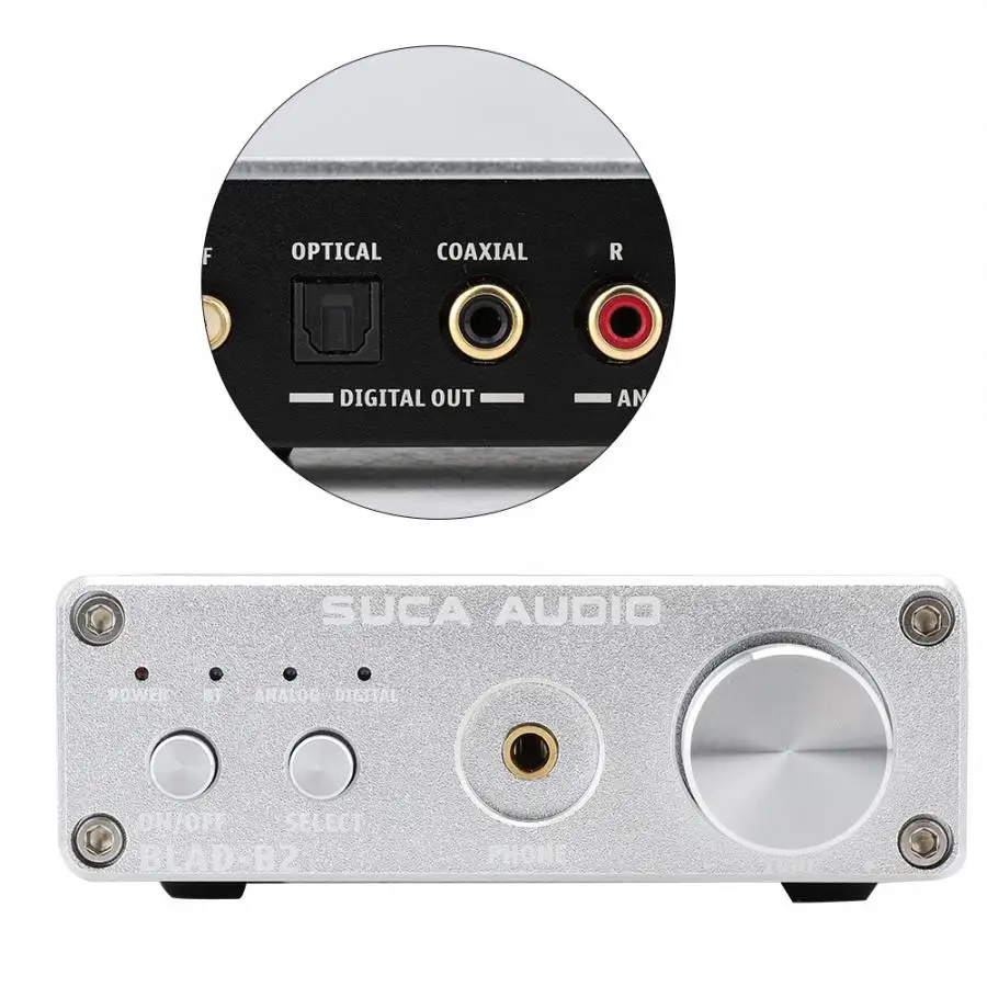Усилитель сабвуфера мощности BLAD-B2 Bluetooth 5,0 USB DAC аудио декодер для наушников цифровой усилитель с усилителем