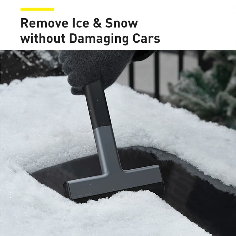 Baseus Ice Scraper Snow Removal Car Windshield Window Snow Cleaning Scraping Tool TPU Auto Ice Breaker Shovel windshield shovel