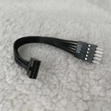 Itx mini placa-mãe usb tipo pequeno 9pin 2.0mm fêmea para atx mainboard padrão 9pin 2.54mm macho usb conversor cabo pc diy