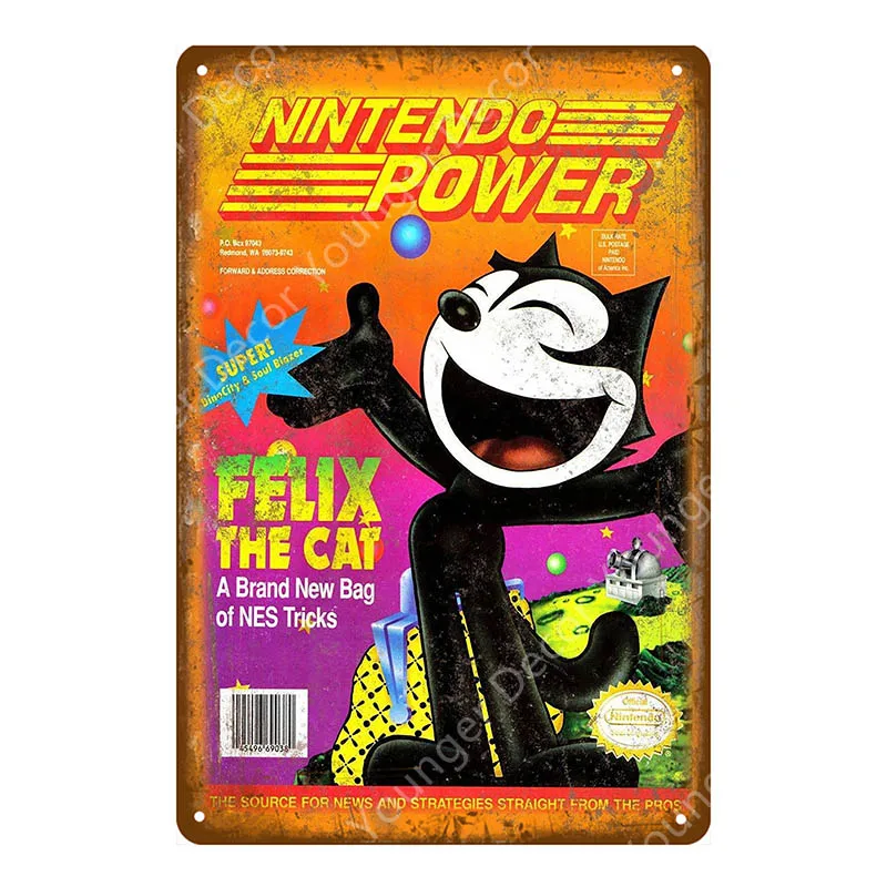 Япония плакат видеоигры nintendo power Супер Марио стикер стены sega Gamer стены искусства дощечки с рисунком комнаты декор YI-030 - Цвет: YD7970EI
