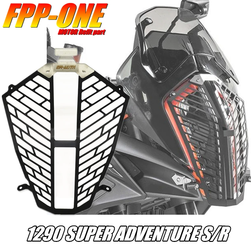 For KTM 1290 SUPER ADVENTURE S R 2017 Motorcycle Accessories Headlight Guard Protective Cover CNC
