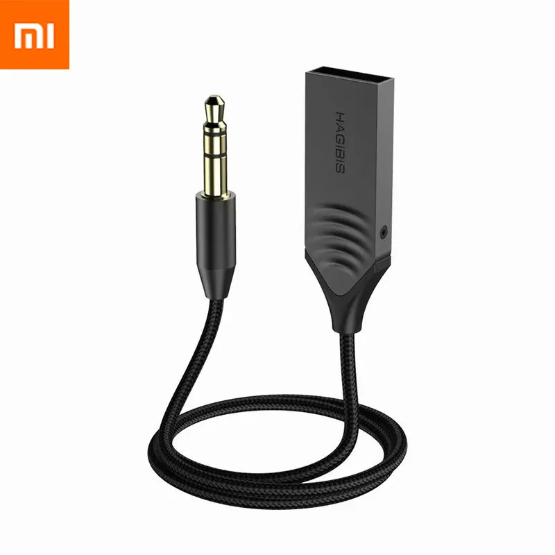 

Bluetooth-ресивер Xiaomi Youpin HAGIBIS aux, серый стереовыход bluetooth 5,0, встроенный двухсторонний микрофон