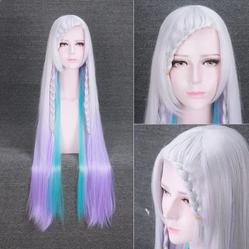 

Sword Art Online Yuna Cosplay Wig Gradient Color Party Wigs Halloween Carnival Hair