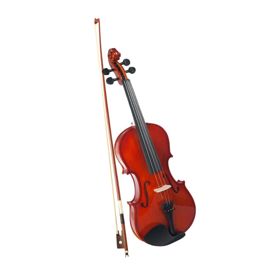 Acoustic Violin 1/4 Size with Carrying Case and Bow, Beginner Pack, Red Brown