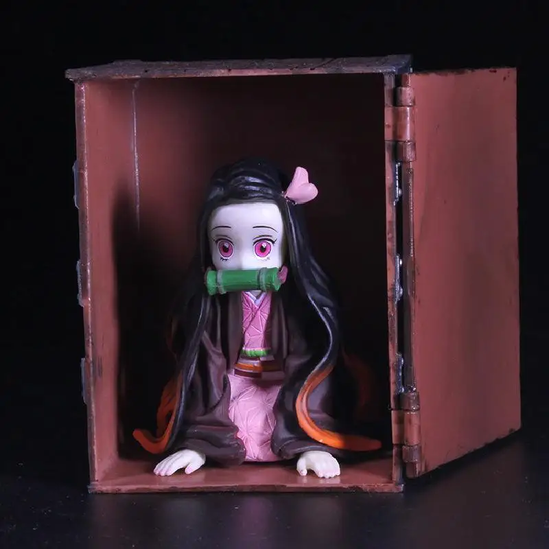 Nezuko камадо демон убийца Kimetsu без Yaiba Аниме ПВХ Фигурки игрушки Гараж Комплект