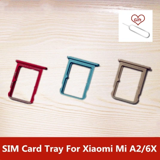 Для Xiaomi mi A2/6X лоток для sim-карты держатель Слот адаптер для Xiaomi mi A2 mi 6X запасные части для ремонта