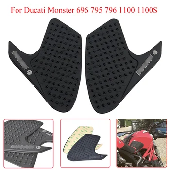 

For DUCATI Monster 696 795 796 1100 1100S Motorcycle Traction Tank Pads Anti Slip 3M Decals Gas Knee Grip Protector Side Sticker