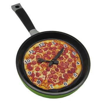 

Frying Egg Pot clock Wall clock flat bottom Pot clock Fashion Creative clock