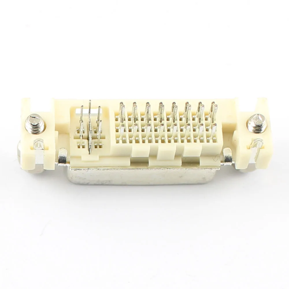 10 шт. DVI 24+ 5 женский прямой печатной платы разъем адаптера