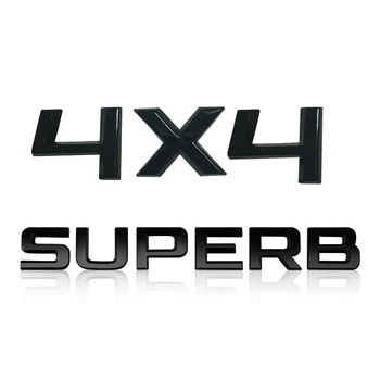 

2pcs SUPERB 4X4 Trunk Sticker For SKODA SUPERB KODIAQ FABIA SCALA YETI KAMIQ RAPID OCTAVIA SKODA 4X4 Displacement Sticker