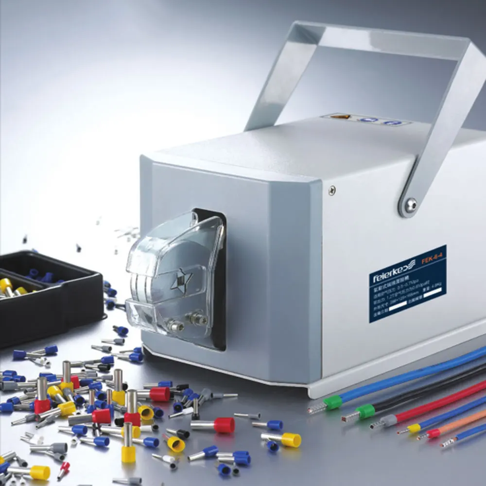 

Pneumatic Automatic Terminal Crimping Machine for Multi-type Wire Terminals Air Powered Electric Crimping Tool with 6 Die Sets
