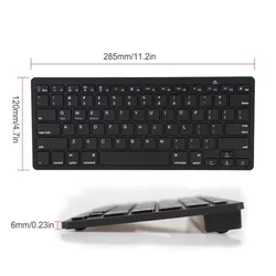 Para novo teclado sem fio bluetooth 3.0 para computador pc