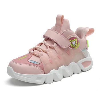 

2020 Spring Girls and Boys Sneakers Children Casual Cool Shoes For Big Boys Kids Warm Leather Pink Shoes for Student School