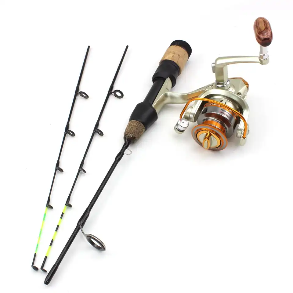 58センチメートル冬アイス釣竿2ヒントスピニングロッドとリールセット炭素繊維氷ポール超軽量鯉釣り冬釣り 釣り竿 Aliexpress