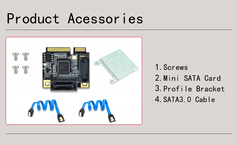2 порта Mini PCI-E PCI Express to SATA 3,0 конвертер жесткий приводной удлинитель с SATA кабелем для ПК компьютер Добавить на карты SATA