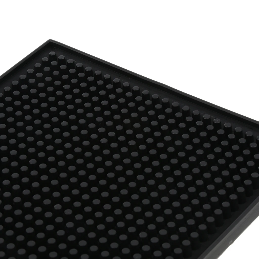 MagiDeal Black Rubber Beer Bar Runner Spill Mat for Home Pub Cafe Party Bar Accessories for collecting spilled liquid 30x15x1cm
