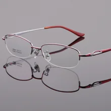 Чистый титановый стеклянный каркас оптом женские модные ультрасветлые при миопии Ретро es