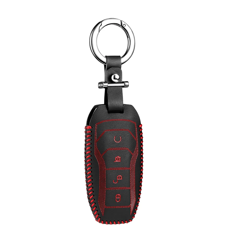 Luckeasy для byd tang DM ключи сумка/чехол кошелек держатель ключ крышка key2y - Название цвета: red 3
