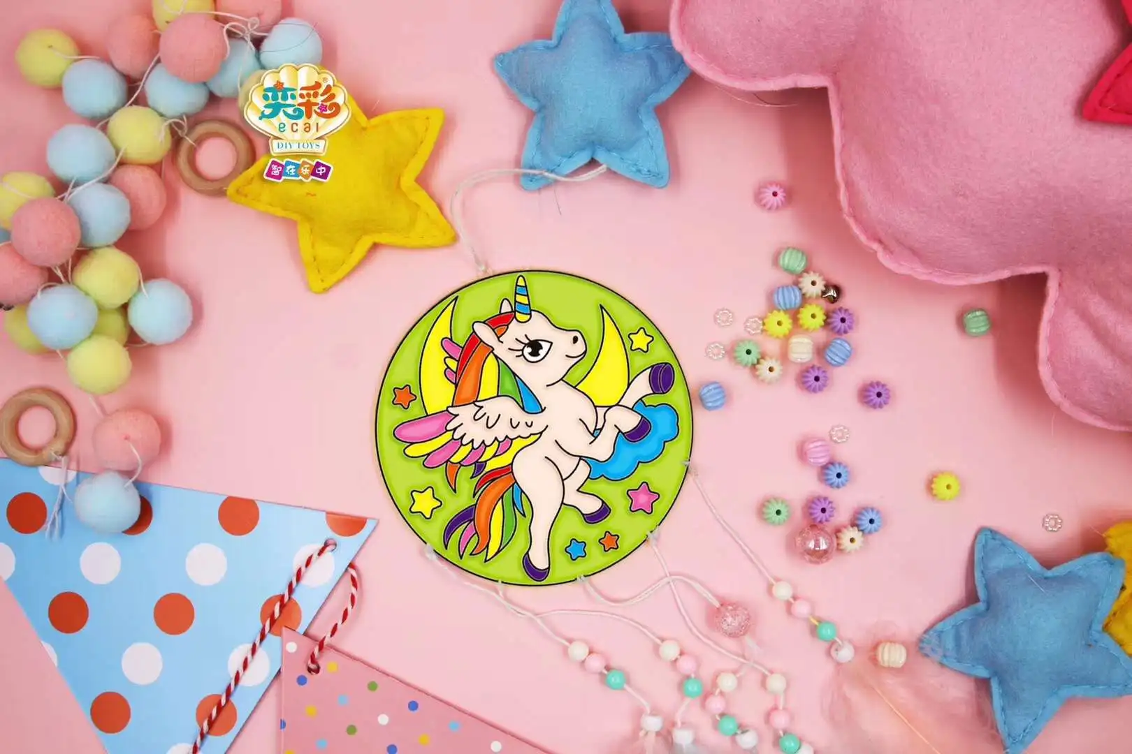 Ecai Catch Dream Wind Chime DIY цветной рисунок Wind Chime Ловец снов DIY материал коробка для детей креативный ручной работы стиль